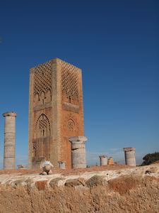 Sheepy at the Mausoleum in Rabat
