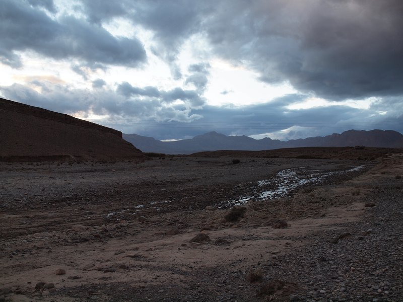 Lovely scenery on a dark day in Morocco