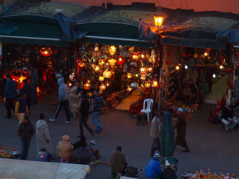 Light stall in Marrakech