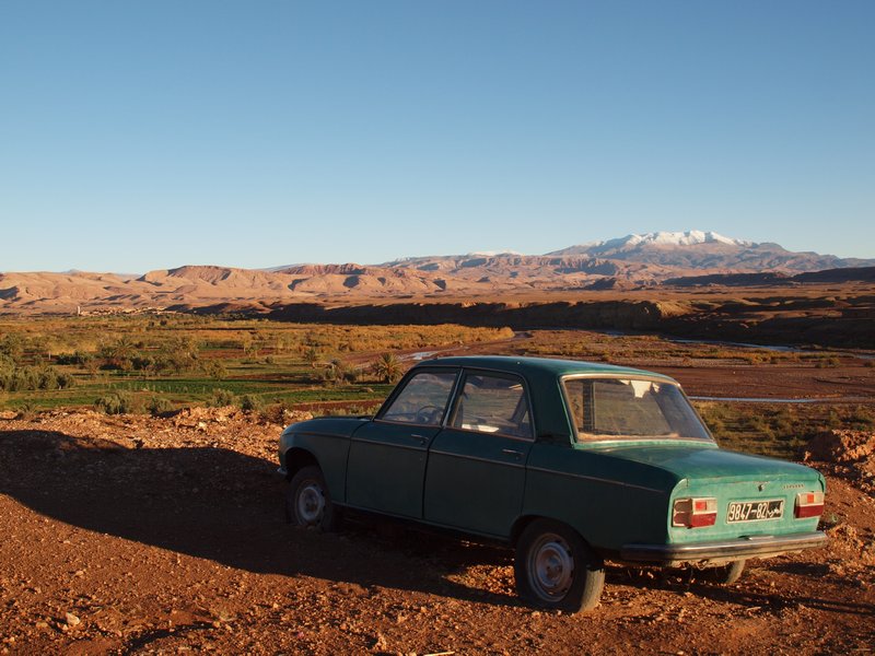 Car admiring the views