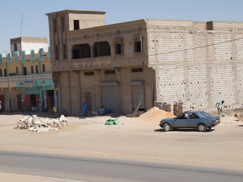 Sandy streets in Mauritania