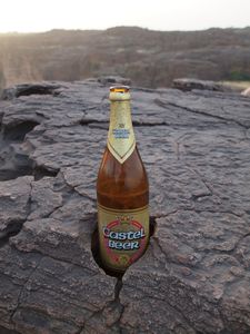 This hole in the cliff was clearly designed as a beer holder...