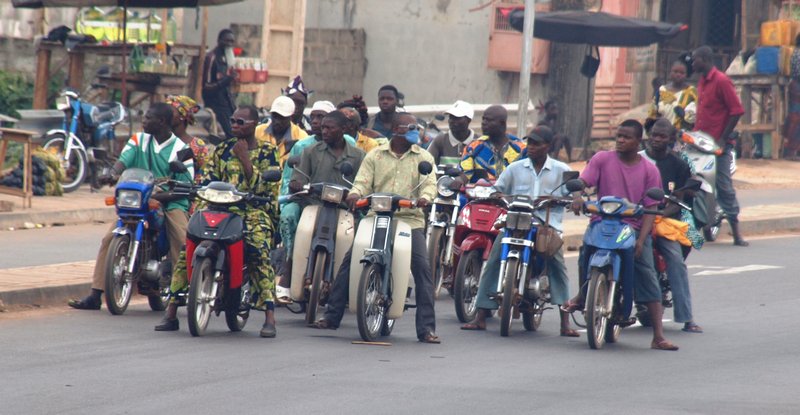 Motorcyclists, Benin
