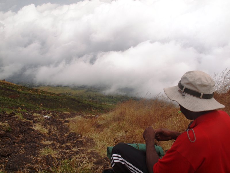 One of our guides on Mt Cameroon