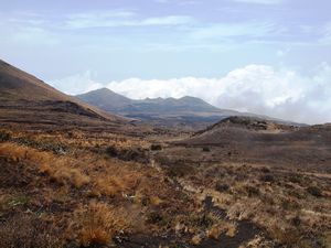 Heading down the otherside of Mt Cameroon, breathtaking views