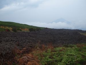 The path of the lava from fairly recent eruptions was incredibly clear and surreal