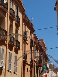 Sunshine hits the buildings of Monaco