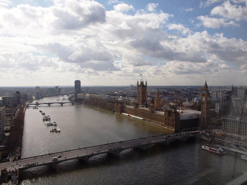 View of the Thames from The Eye