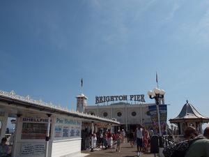 Iconic Brighton Pier signage