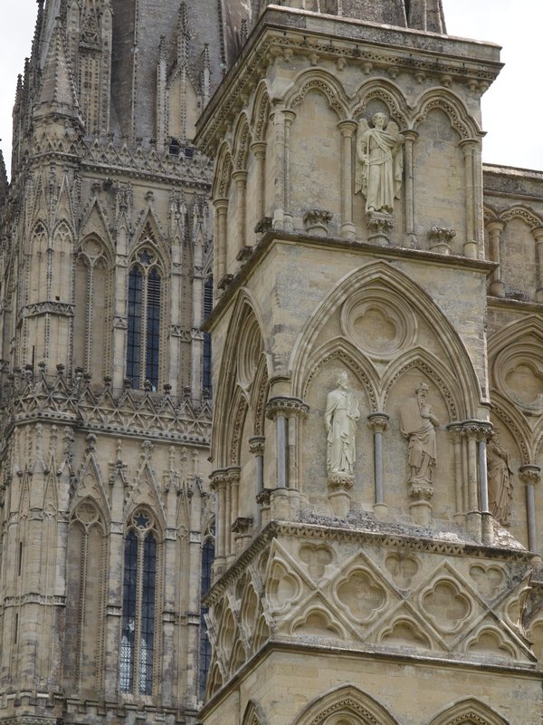 The detail on the mighty Salisbury cathedral is incredible