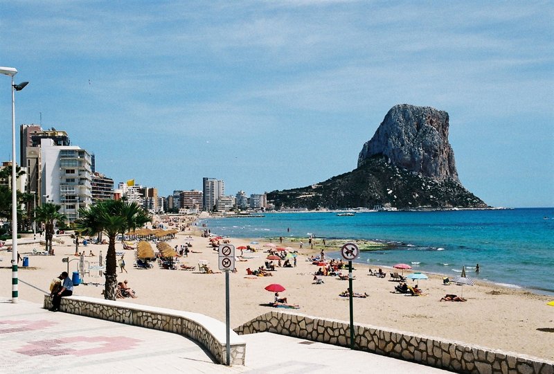 First beach we visited in Calpe