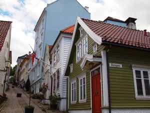 Quaint residential streets of Bergen