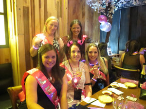 Bridal party at the Hen night