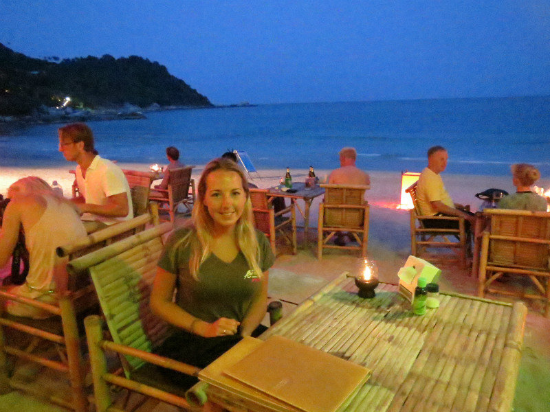 Beach dining