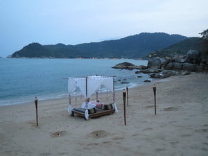 Private dining on private beach... nice