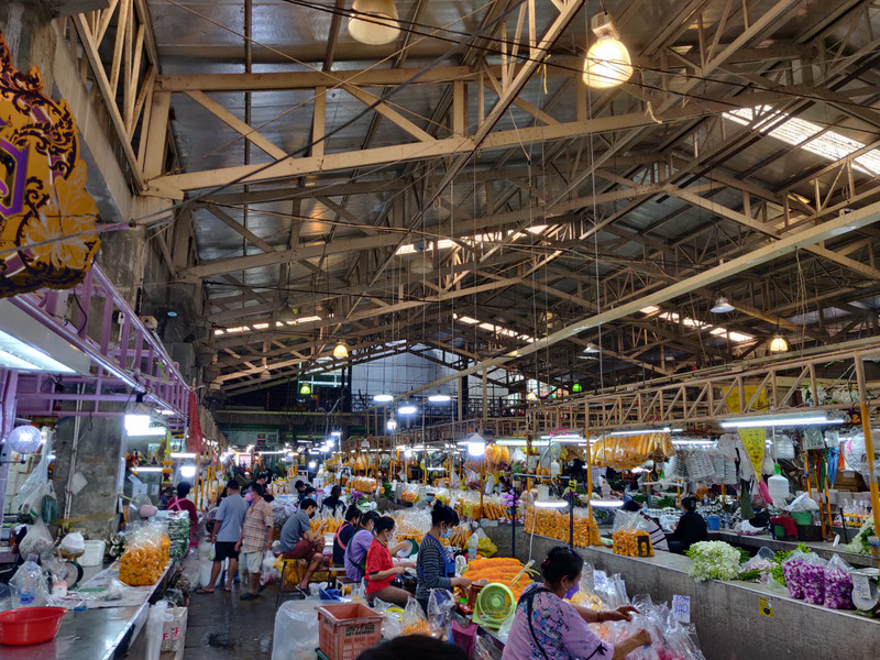 At the Pak Khlong Talat flower market