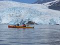 Kayaking near the glacier