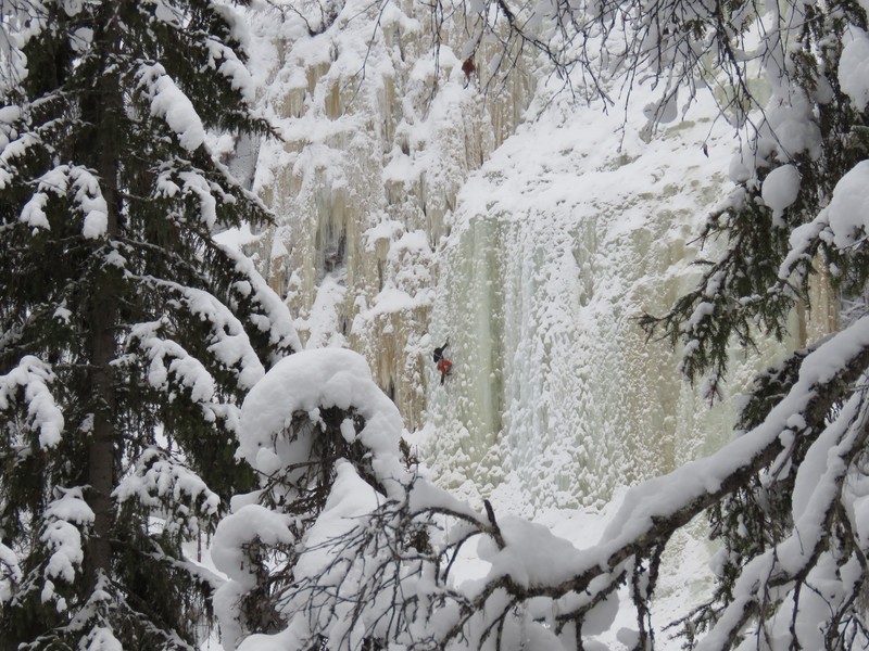 The frozen falls