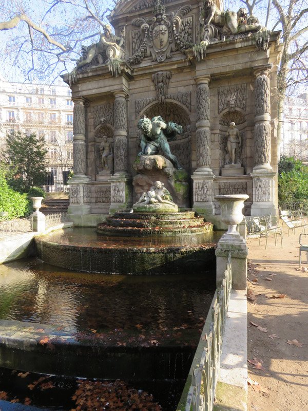 Medici fountain in Luxembourg gardens