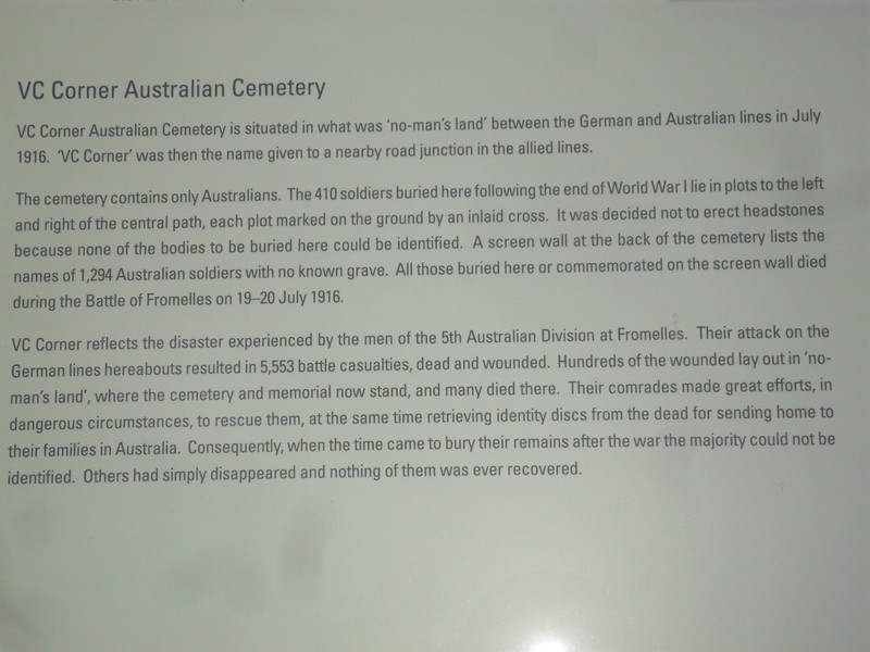 Fromells Australian War Cemetry VC Corner 