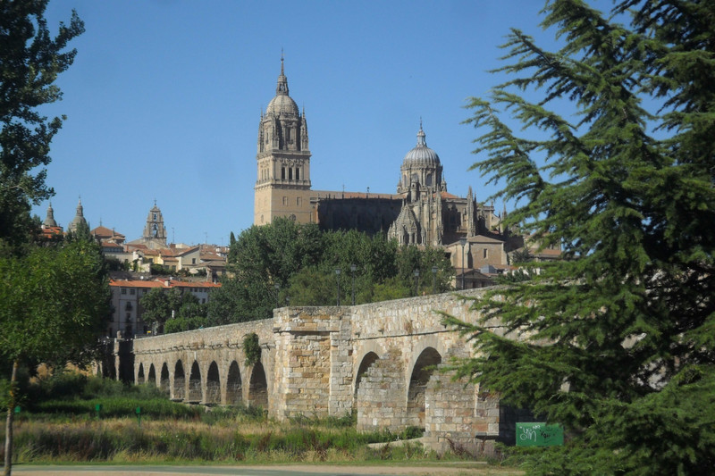 Salamanca Spain Roman Bridge from 1st century - still in use - Entrance to Old city (1)