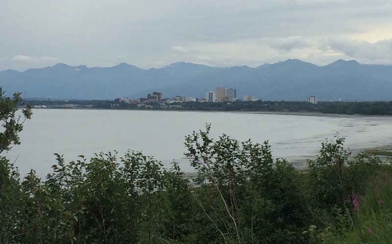 Downtown Anchorage from Earthquake Park