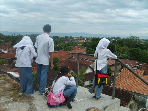 Yogya- view from the ruins of the Sultans Watercastel