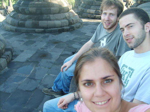 Borobudun with benni and Andi