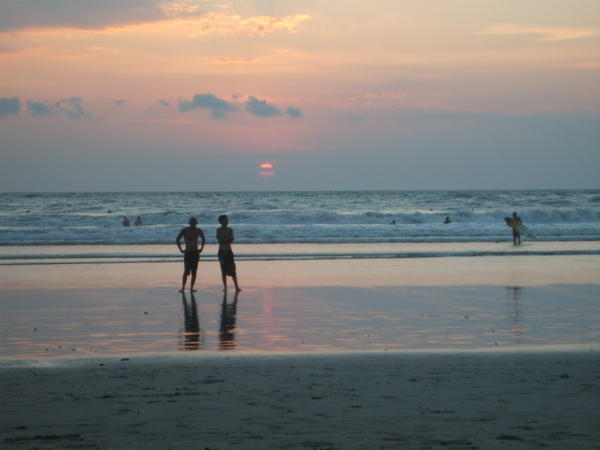 Sunset in Kuta Beach