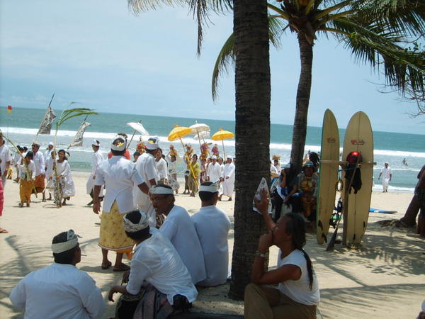 Kuta Beach- Hindu celebrations