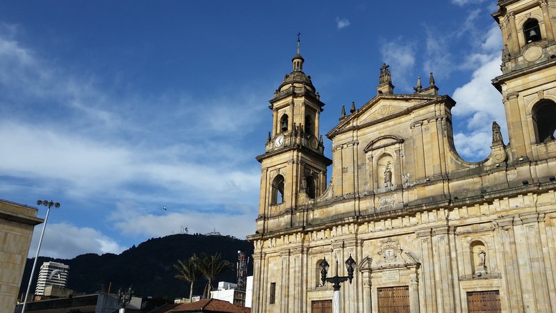 Church in the main square in La Candalaria