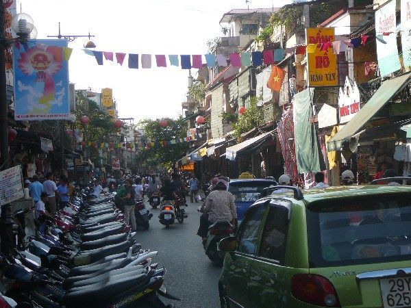 The busy streets of Hanoi!