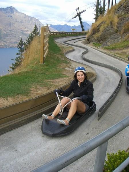 Rad Rachy on the luge