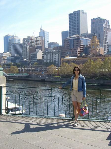 Rachy on the southbank in Melbourne