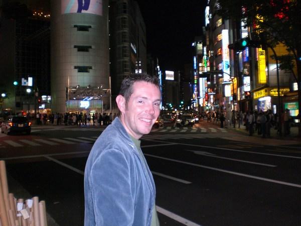 Ian in downtown Shibuya