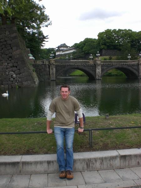Ian outside the Imperial palace