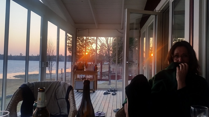 Lake House Sunsets: Long days with low sun