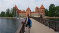 Crossing Trakai Castle Moat