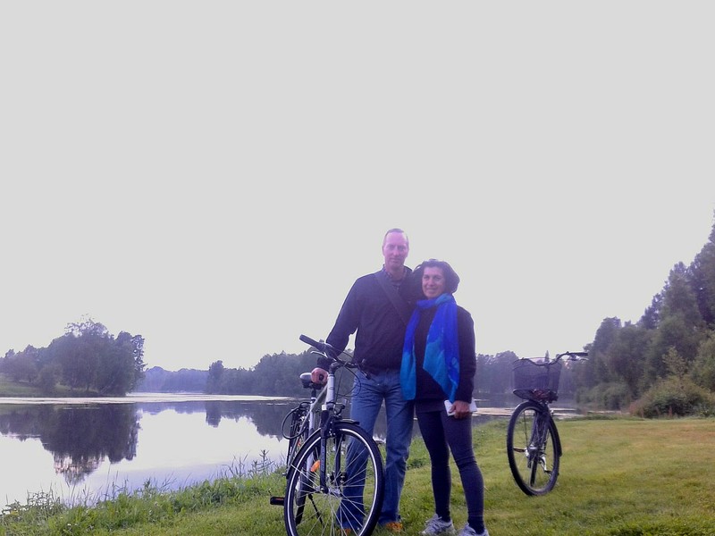 Cycling along the Skellefteå River