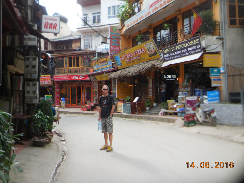 Tomas in the streets of Sapa Town