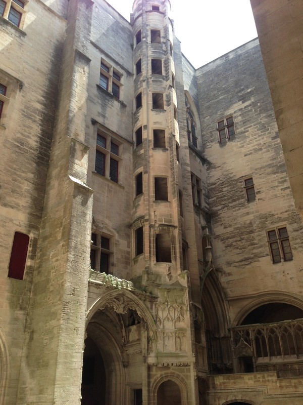 The interior courtyard of Chateau de Tarascon