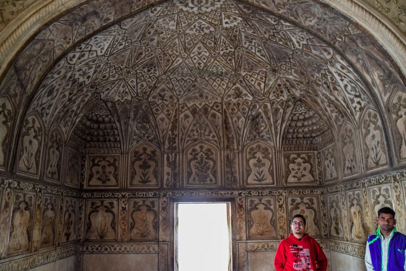 Beautiful Decorations in Agra Fort