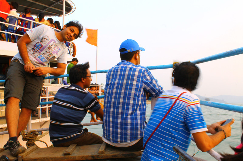 Sushil, Jatin, Vivek and Charan enjoying the ride