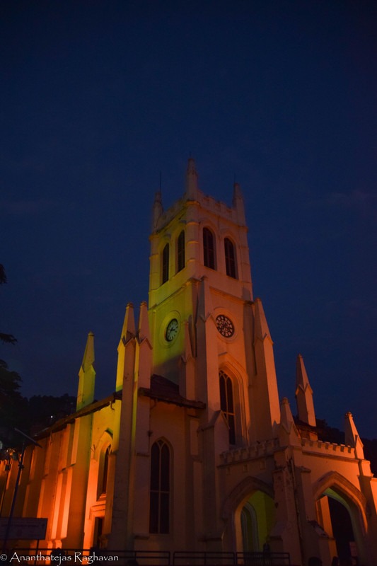 Christ Church under lights