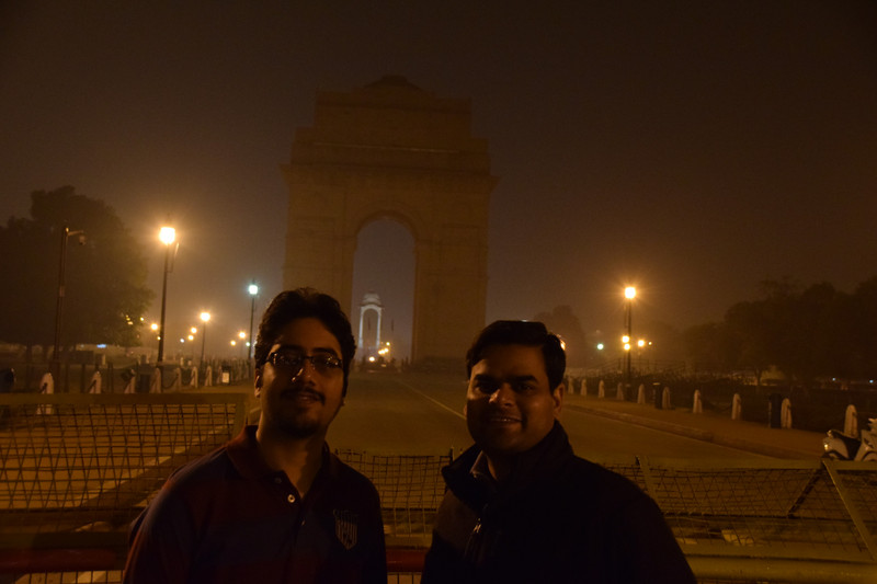 Mayank and Sushil at India Gate