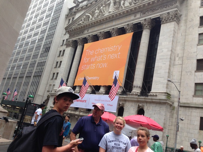 The New York stock exchange 