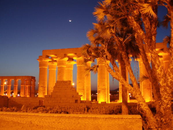 Luxor Temple by night