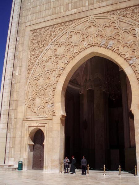 Entrance to Hassan II Mosque