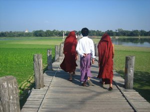 Monks on the Bridge