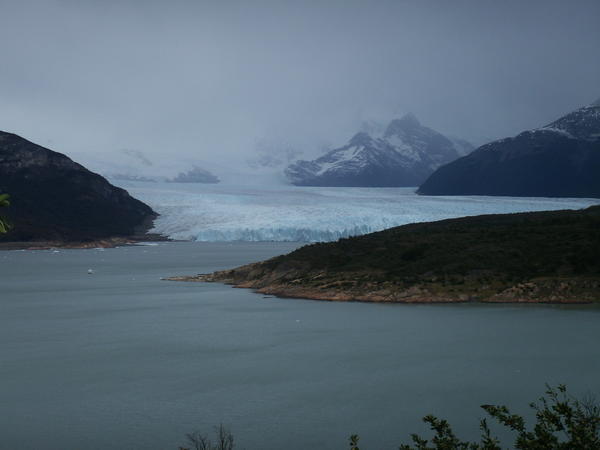 First view of Perito Moreno Glacier
